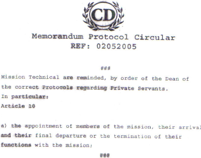 memorandum